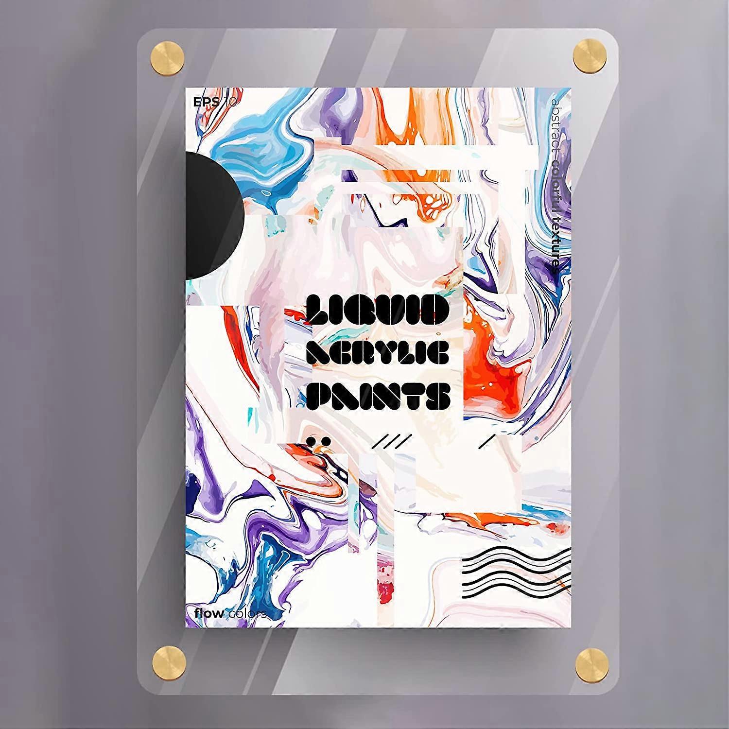 مجموعة براغي تثبيت اللافتات الذهبية، 8 قطع، مقاس 3/4 × 6/5 بوصة