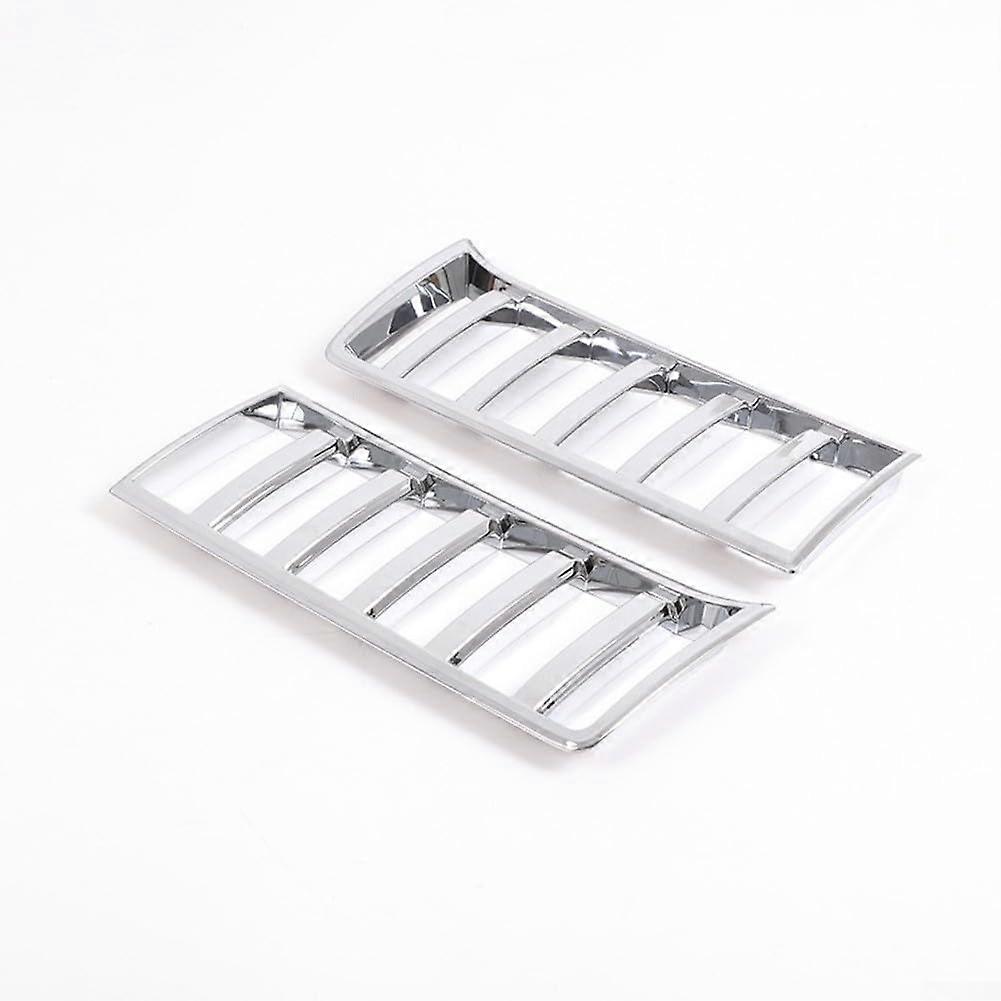 Glossy Silver Car Front Grille Trim and ABS Bumper Air Vent Cover for 20222023 Models