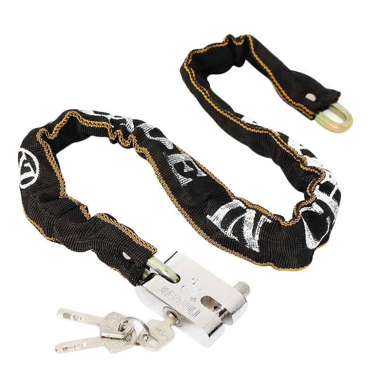 VULCAN Security Chain and Lock Kit - Premium Case-Hardened - 3/8 Inch x 3 Foot (+/-2 Inches) - Chain Cannot Be Cut with Bolt Cutters or Hand Tools