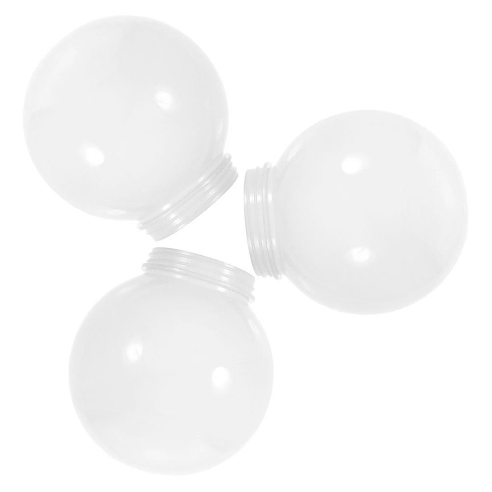 Outdoor Globe Light Cover Acrylic Lamp Shade Replacement 3Pcs