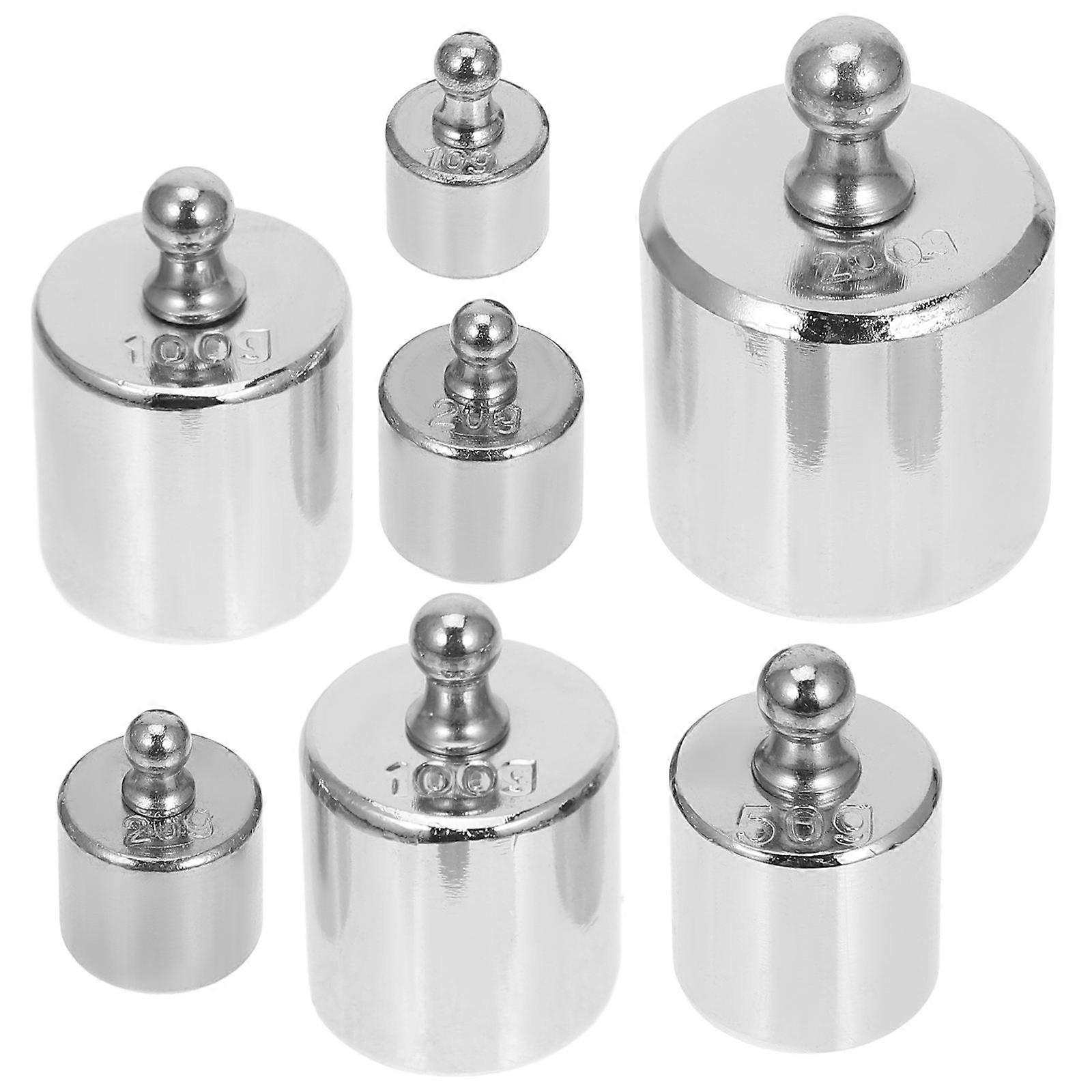 Calibration Weights for Lab Use 1Set Precision Silver Steel Scale Weights