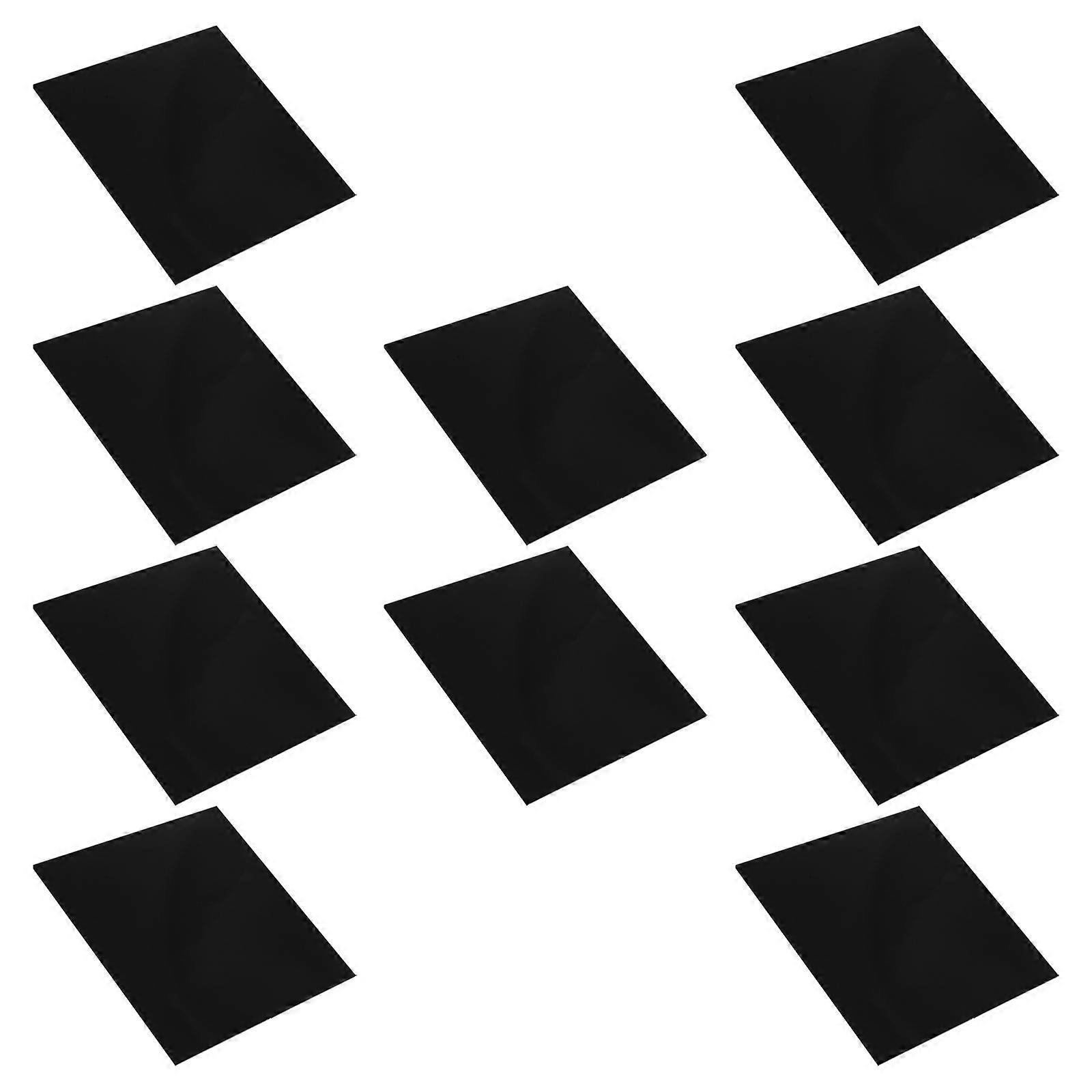 Acrylic Sheet Black Board for DIY Use 10Pcs Acrylic Sheets for Crafting
