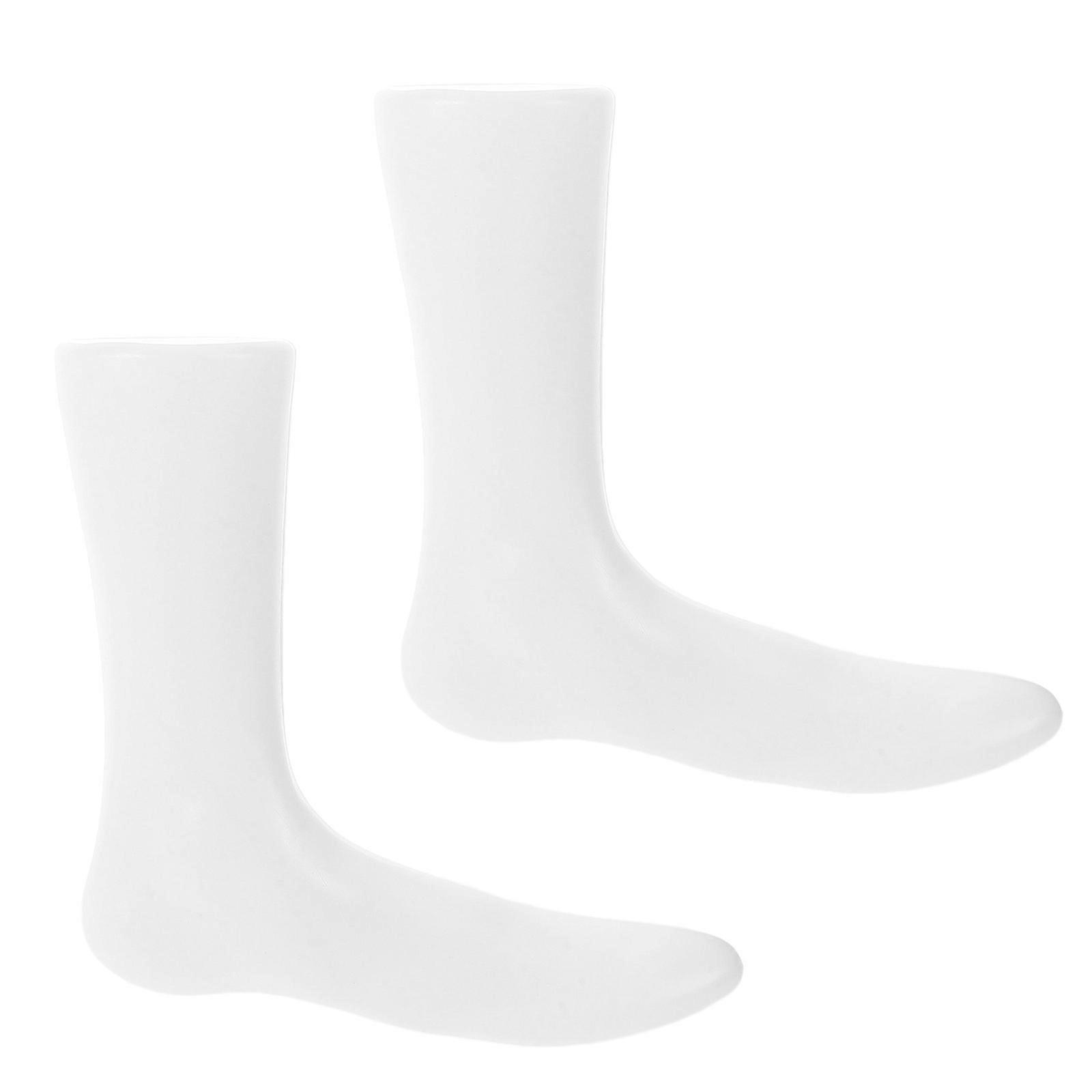 Sock Display Foot Mannequin for Retail Use with 2Pcs Plastic Models
