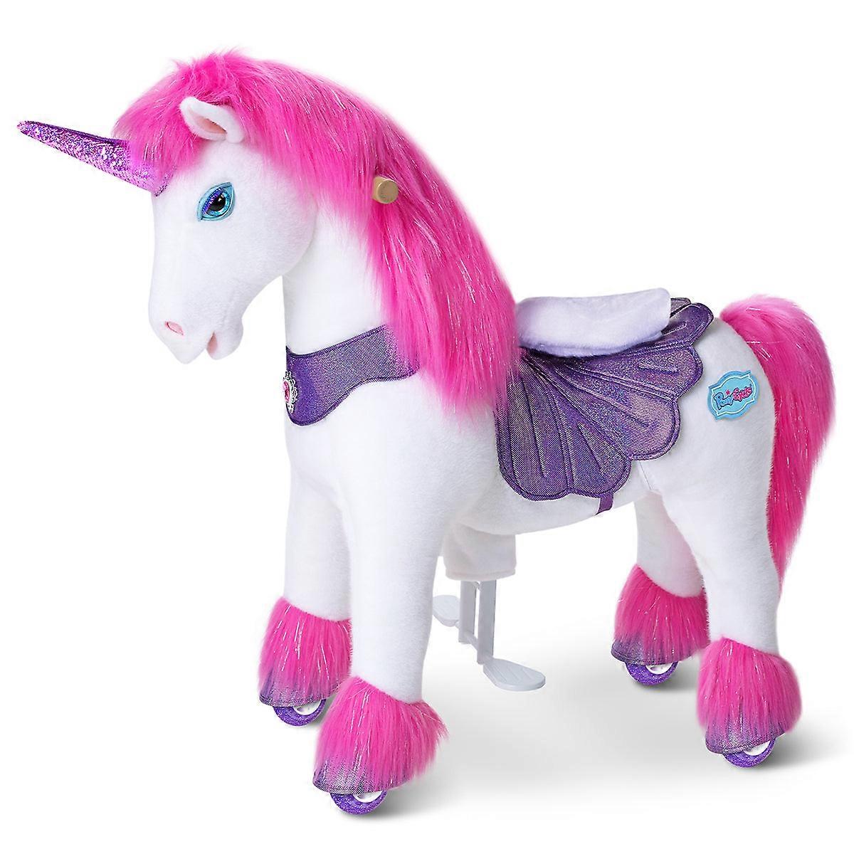 Model Y Pink Unicorn Rideable Toy For Age 4-7