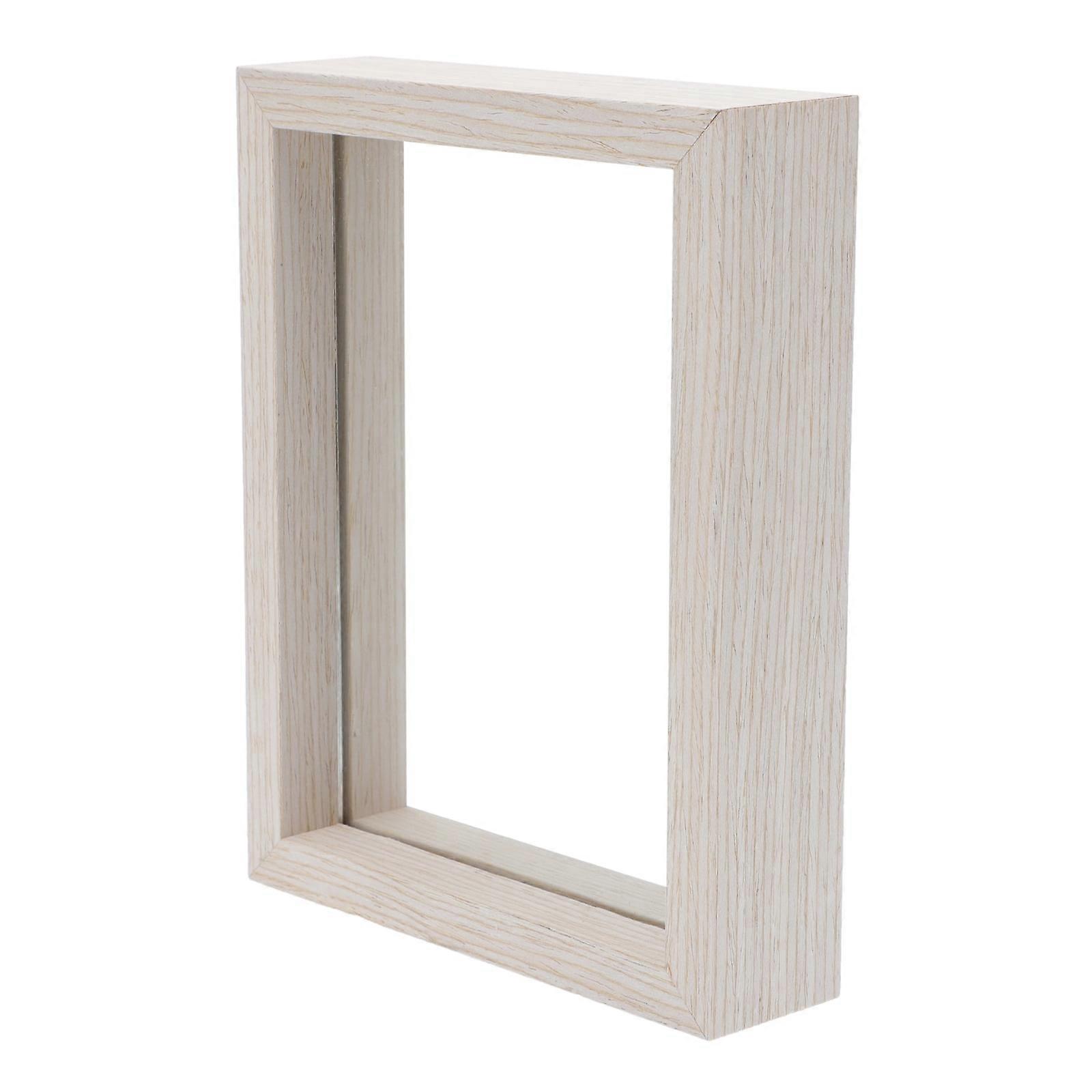 1Pc Wooden Specimen Frame Chic Picture Frame Three-dimensional Table Decor