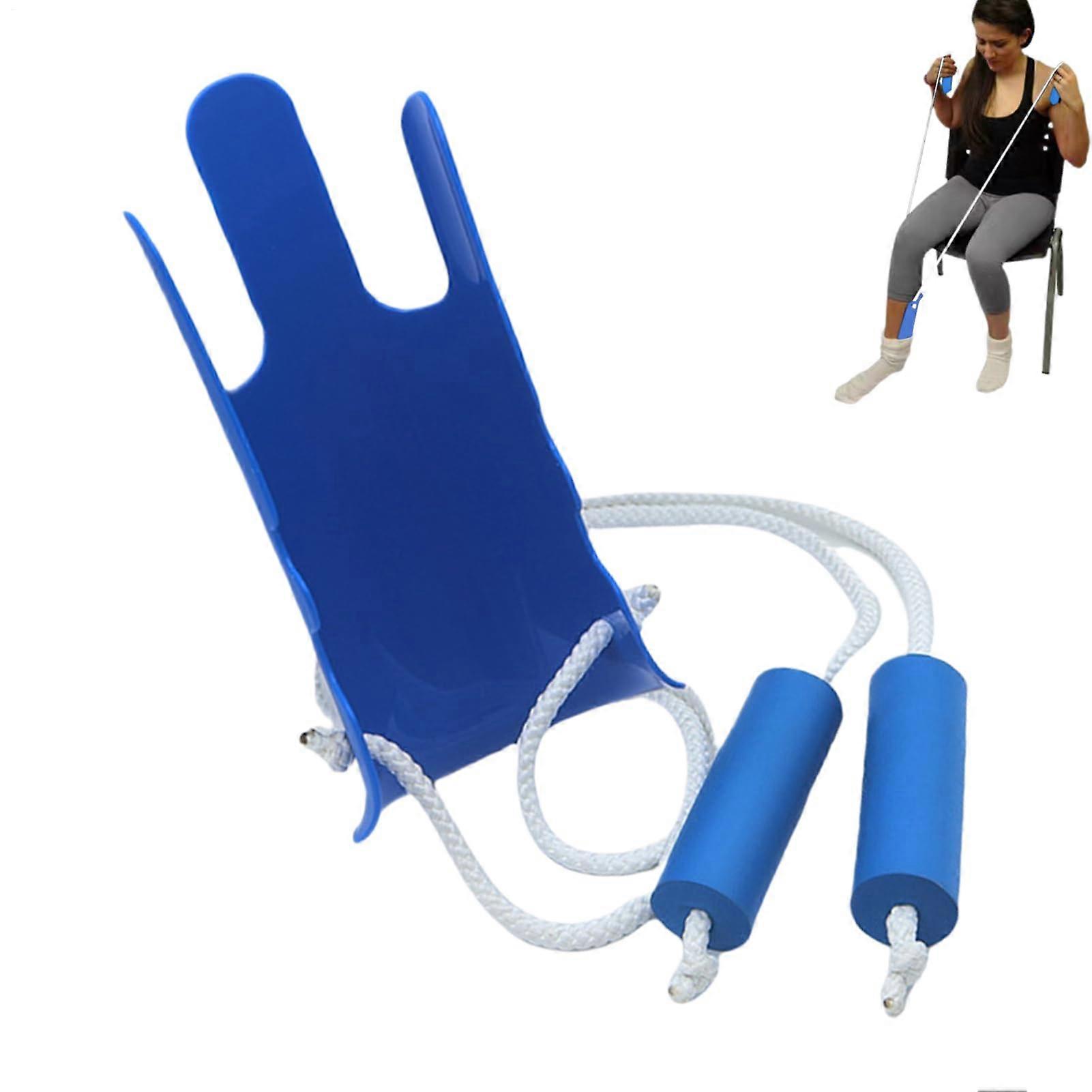 Sock Aid with Comfortable Foam Handles, NoBend Sock Puller for Elderly and Limited Mobility Users