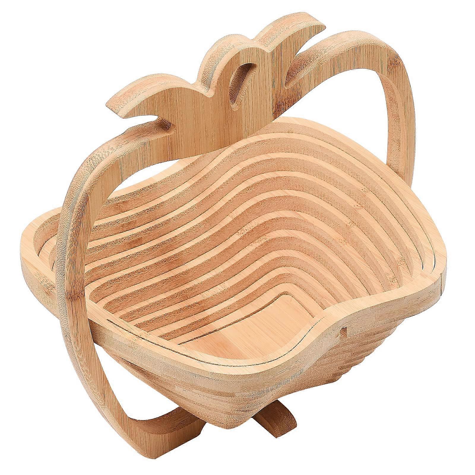 Foldable Fruit Basket Collapsible Bowl for Vegetables Bread SpaceSaving Pineapple Design