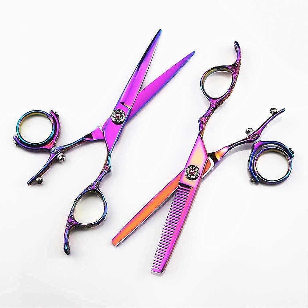 Professional 6Inch Hair Cutting Scissors Set with Ergonomic Handle and Sharp Blades for Salon and Home