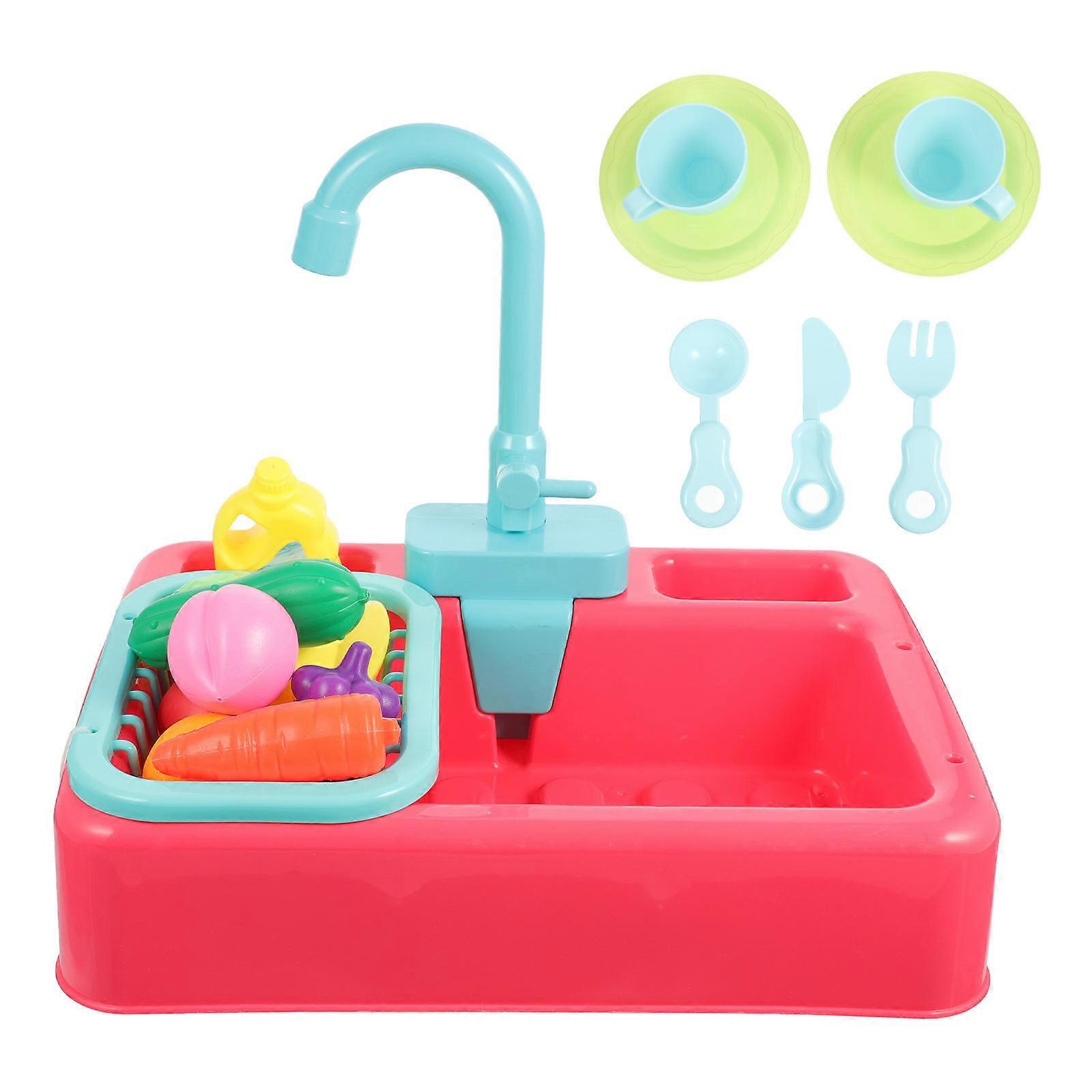 Bathtub for Bird Automatic Faucet Bathing Use 2Sets Red Design