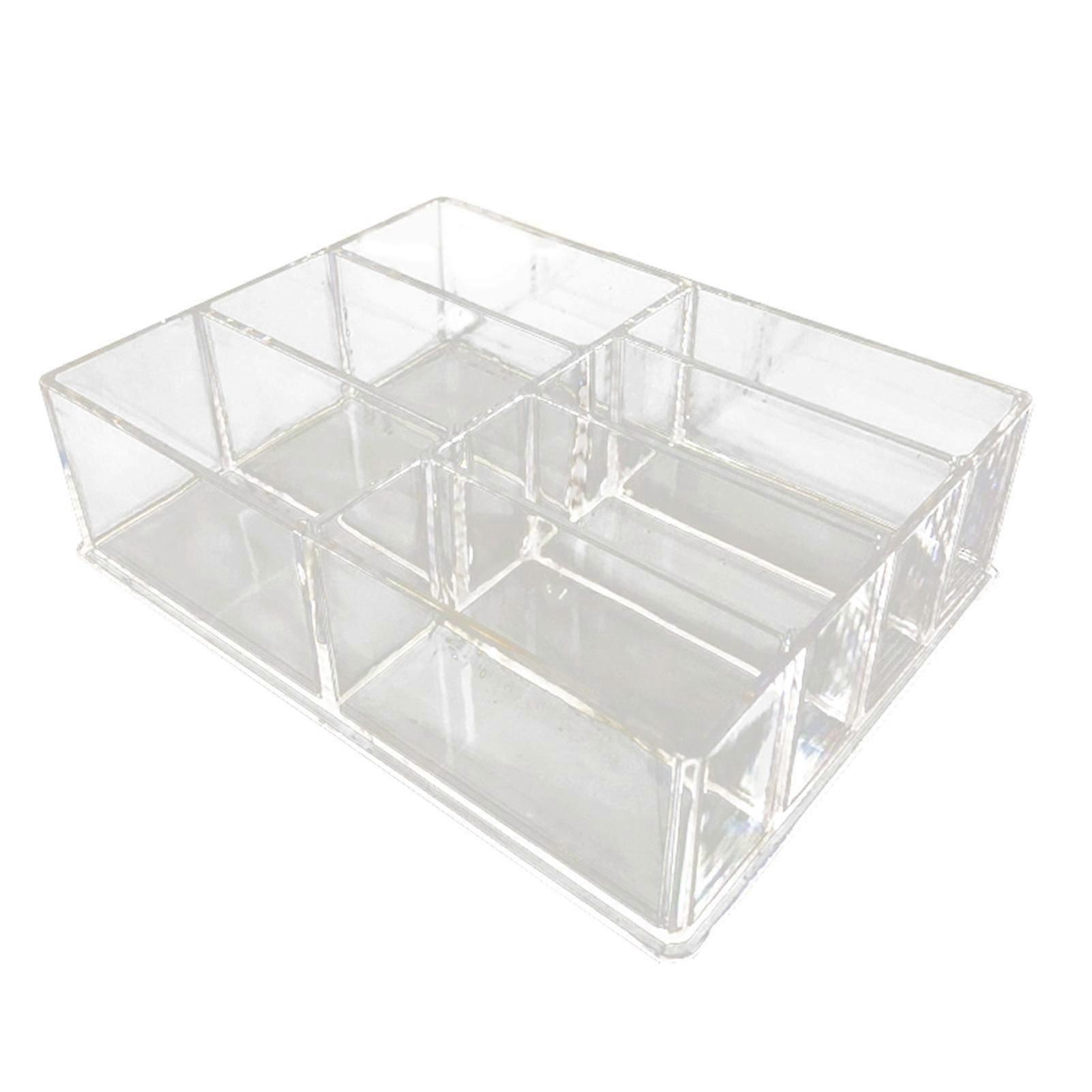 Makeup Organizer Palette Solid Multi-purpose Large Capacity Clear Plastic Lipstick Cosmetic Storage Case For Bed Room