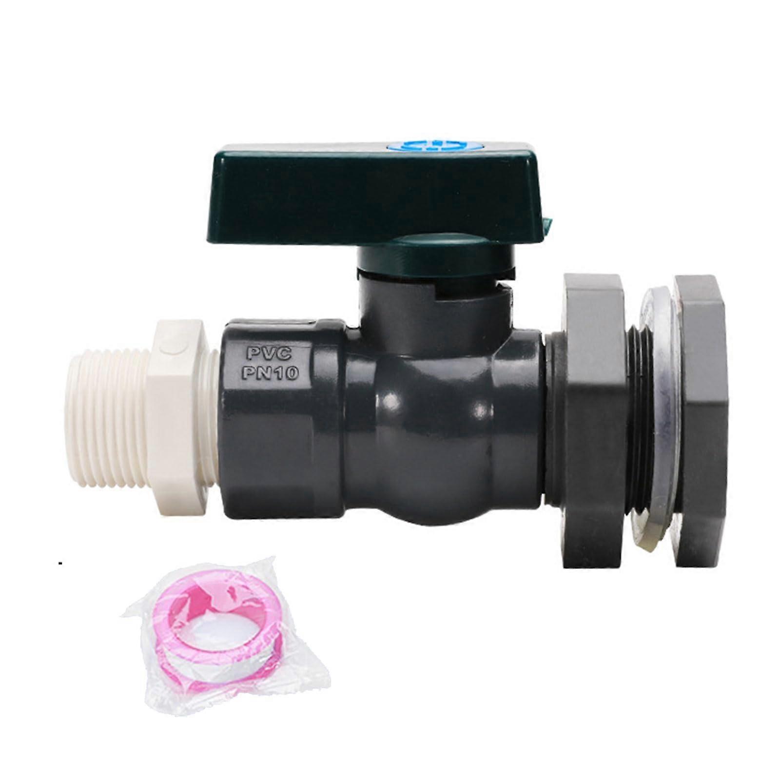 Capacity Rainwater Diverter for Gutters with PVC Rain Barrel Connector Splitter Set 2