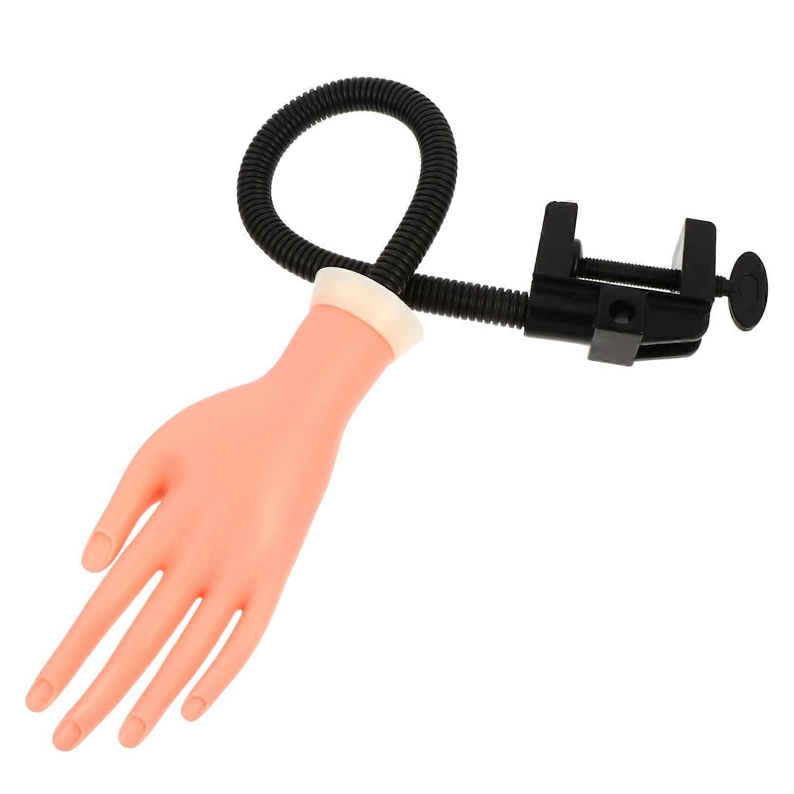 Practice Hand for Nail Art with Realistic Lifesize Design and Adjustable Joints for Training