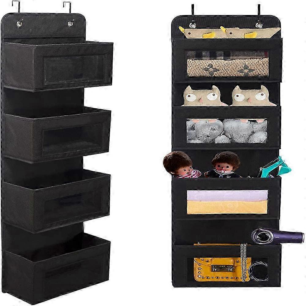 2026 Black four-grid hanging bag