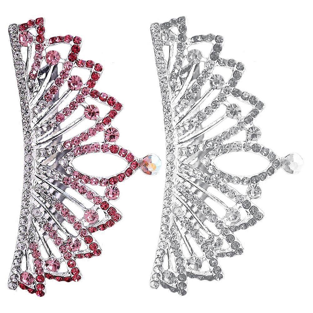 Kids Crown Accessory for Decor 2Pcs Creative Tiara Comb