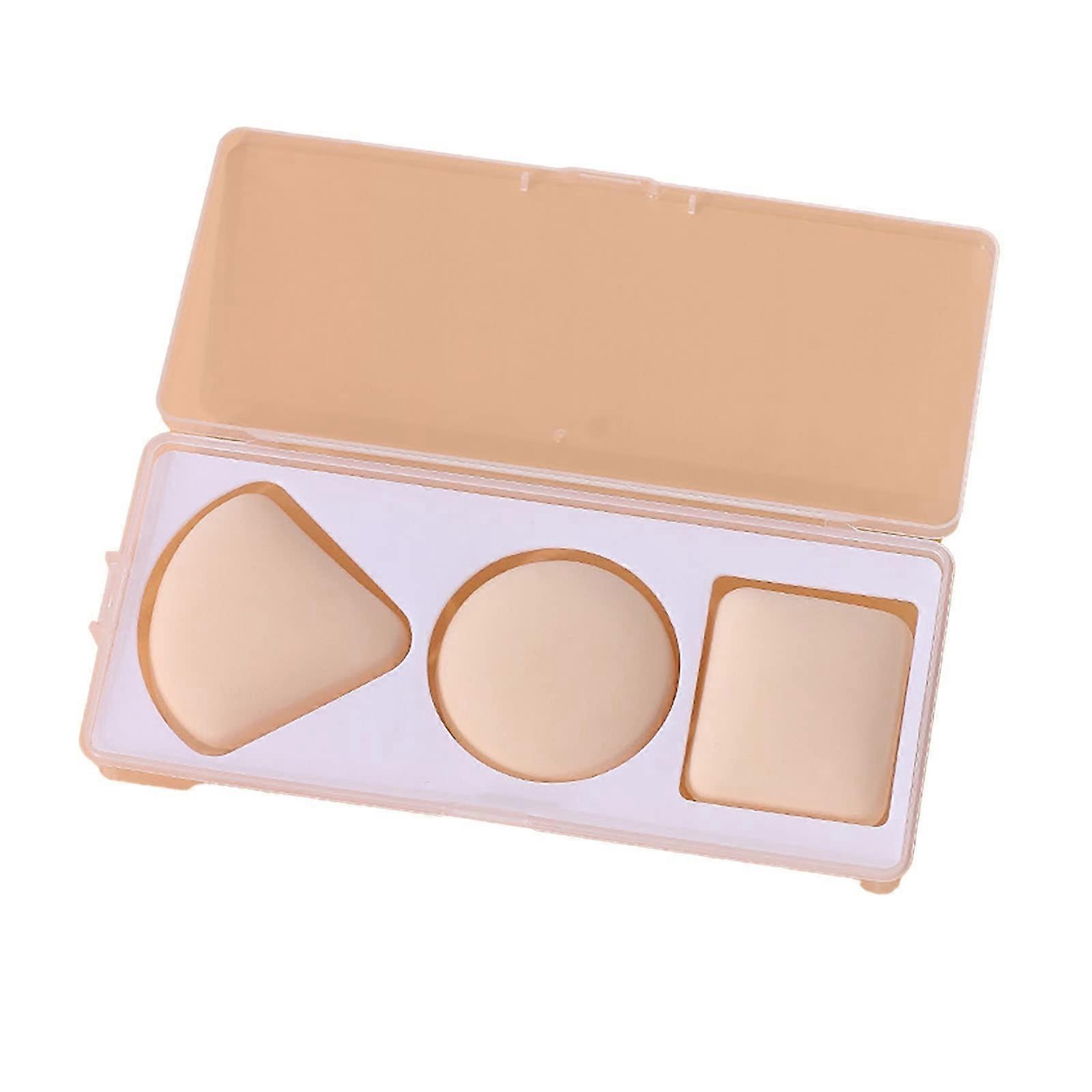 Powder Puff Pack of 3 with Precise Triangle Design for Flawless Finish and Even Makeup Coverage
