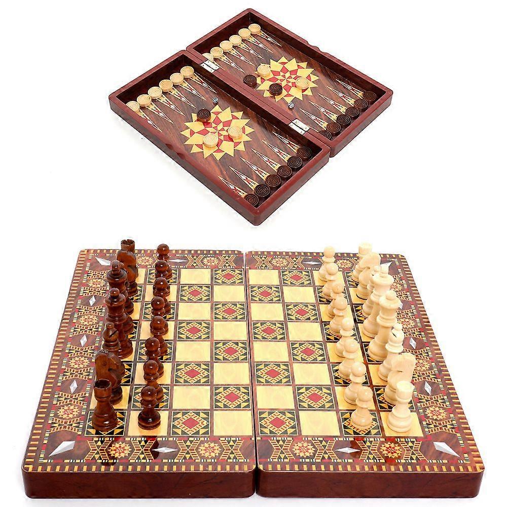 Triple-Function Multifunctional International Chess Board Game Table Toy Children's Educational Gift Box Packaging