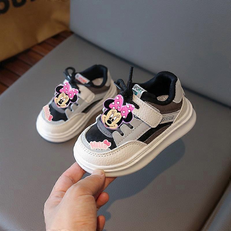 Disney spring fall children board shoes girl Sneakers Mickey mouse cartoon baby first walkers breathable soft soled casual shoes