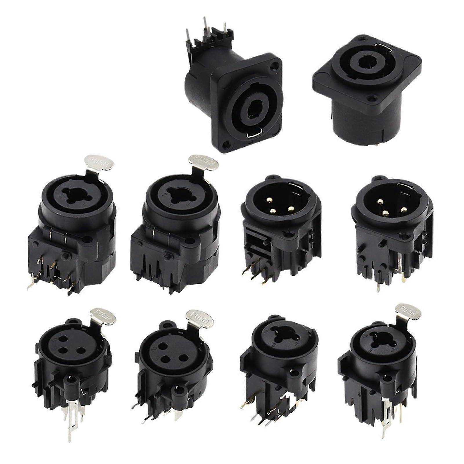 3 Pin Connector to 4 Pin Vertical Female PCB Mount Secure Electrical Wire Connection