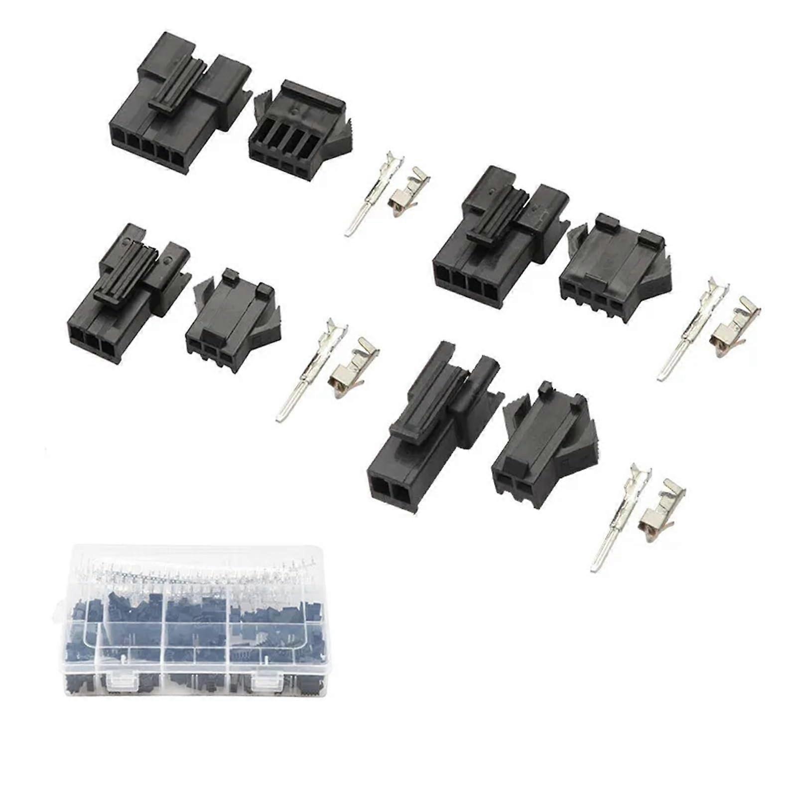 600pcs 2.54mm Jumper Wire Connectors Kit with Multi Pin Options and Secure Hook Design