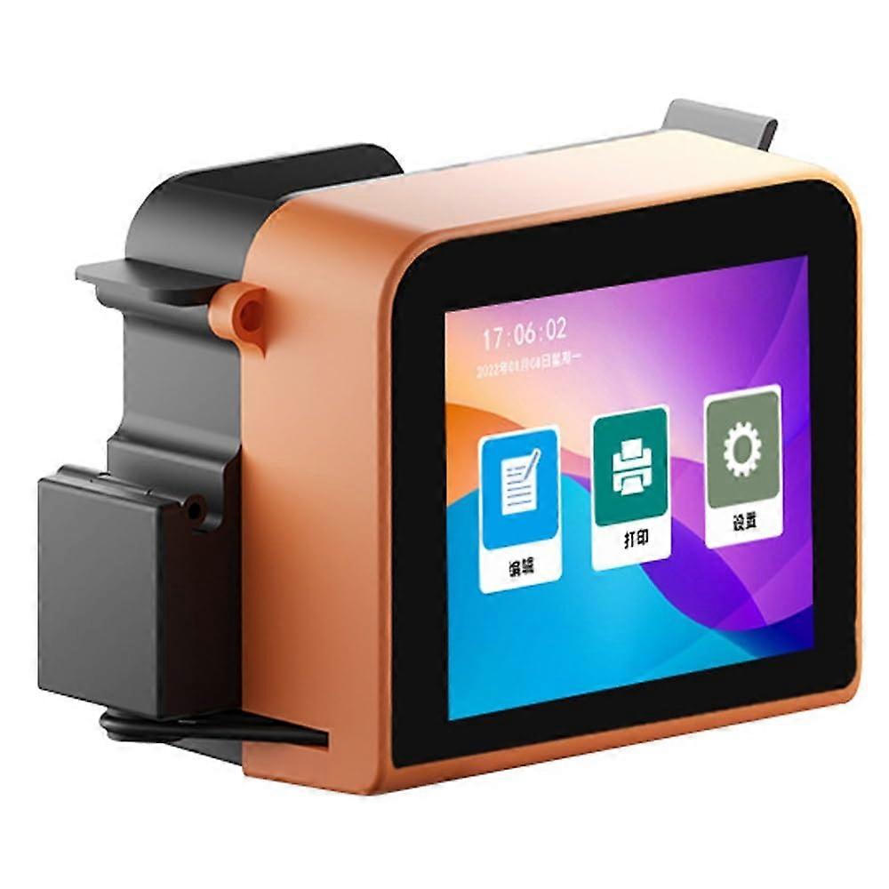 Handheld Inkjet Printer with QuickDry Waterproof Ink for Date, , Barcode, QR Code  Orange