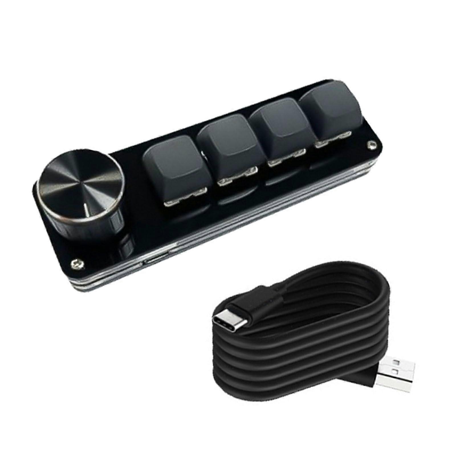 Programmable Macro Keyboard 4Key Mechanical Gaming Keypad with Hot Swappable Switches