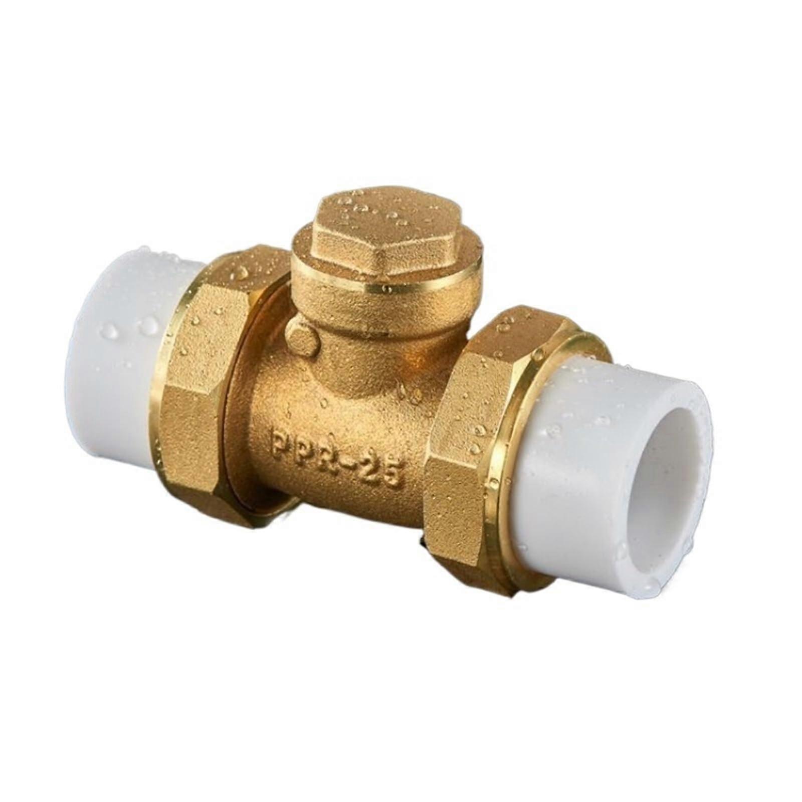 25mm Brass Swing Check Valve BSP Female Thread One Way Non with Double Movable Joints