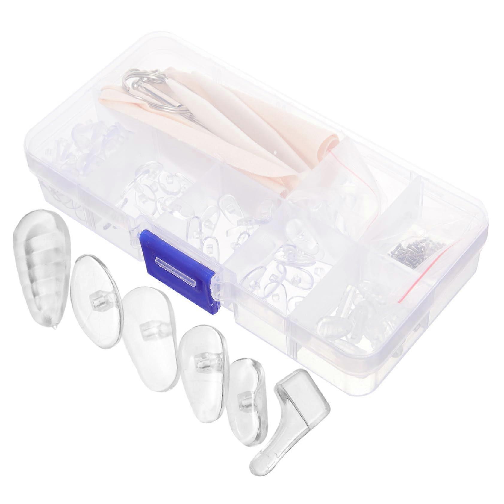 Eyeglass  Kit with Replaceable Soft Silicone Nose Pads for Comfortable Daily Wear