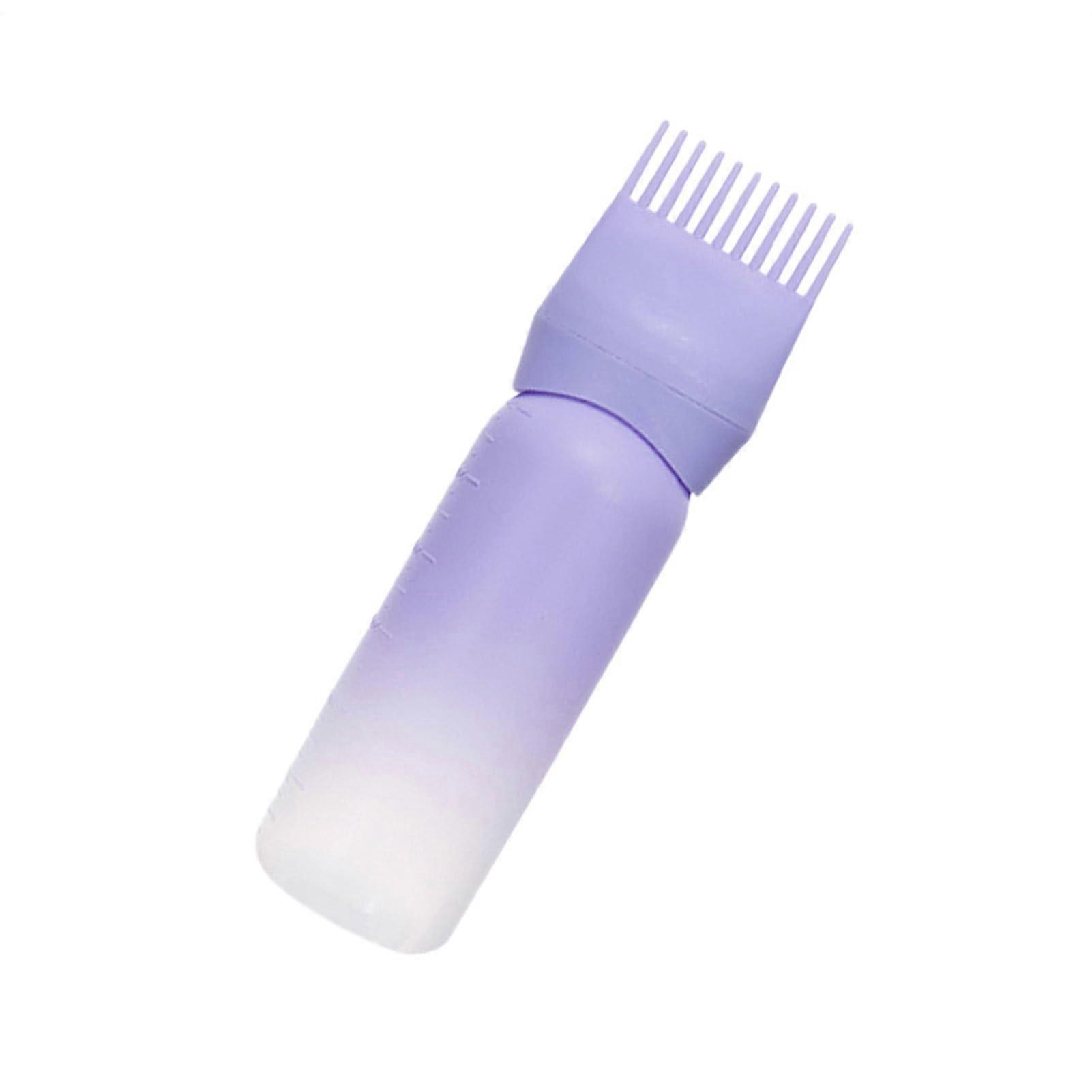Hair Dye Applicator Bottle 6 Oz Reusable Scalp Oil Dispenser with Comb Tip for Precise Root Coverage