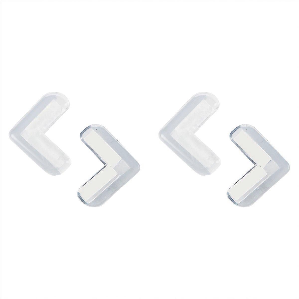  Soft Silicone Shelves Desk Cupboard Corner Protector 2Pcs