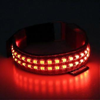Brassard LED, 3 modes d'éclairage, fonctionne sur piles, bracelet lumineux clignotant pour la marche et la course nocturne
