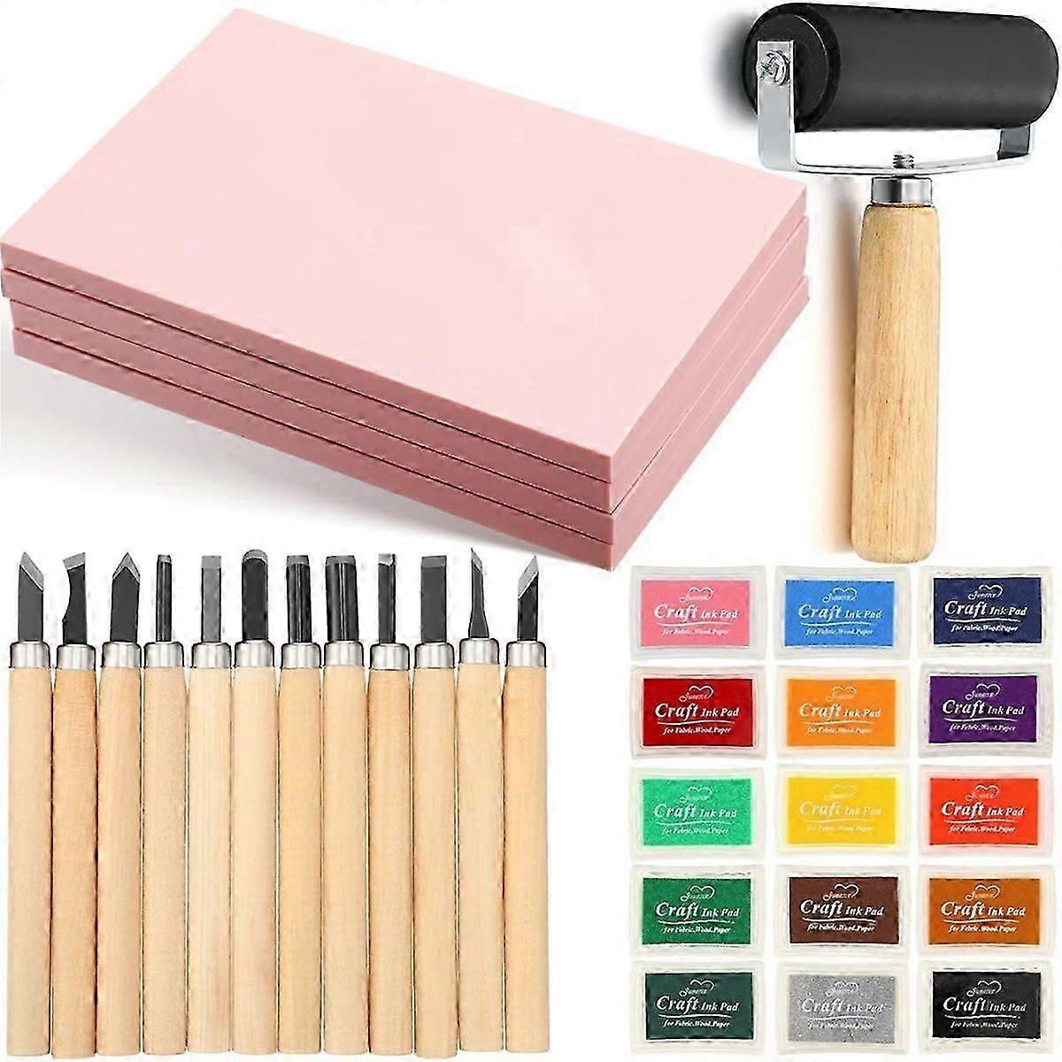 32Pack Rubber Block Stamp Making Kit