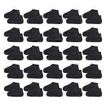 25 Paar wasserdichte Überschuhe, rutschfeste Silikon-Regenschuhüberzüge, Outdoor-Radfahrerschutz, für alle geeignet