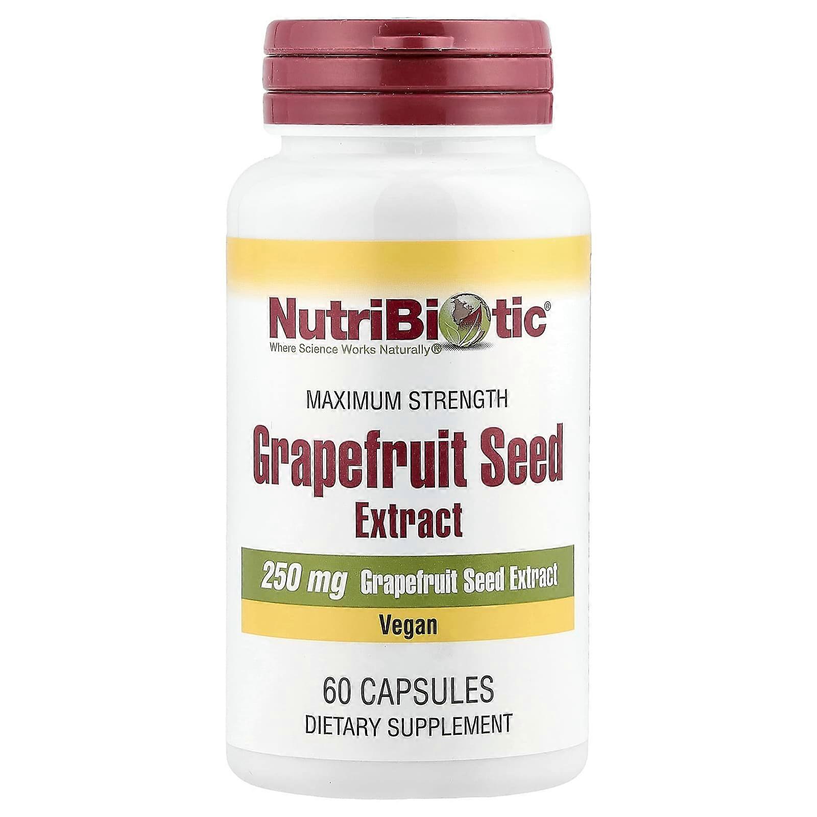 NutriBiotic, Grapefruit Seed Extract, 250 mg , 60 Capsules