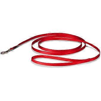 Nylon Dog Leash  Strong, Durable, Traditional Style Leash with Easy to Use Bolt Snap for Small, Medium and Large Dogs  3/8" x 6', Red