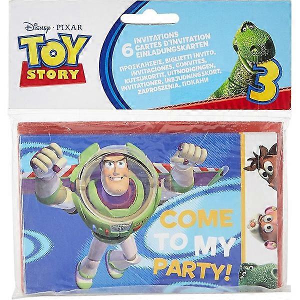Toy Story 3 Come to My Party! Invitations (6-pack) One Size - Birthday Party Supplies