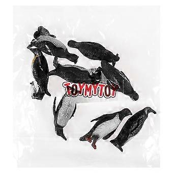 TOYMYTOY 8PCS Plastik Ozean Tier Pinguin Figur Modell Vorschulkinder Spielzeug