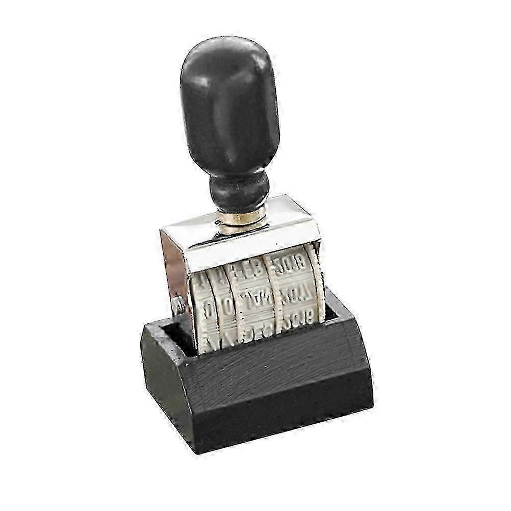 Multi-function Knob Shape Date Stamp For Craft Enthusiasts DIY Craft Projects 9.3X4.4CM 1Pcs