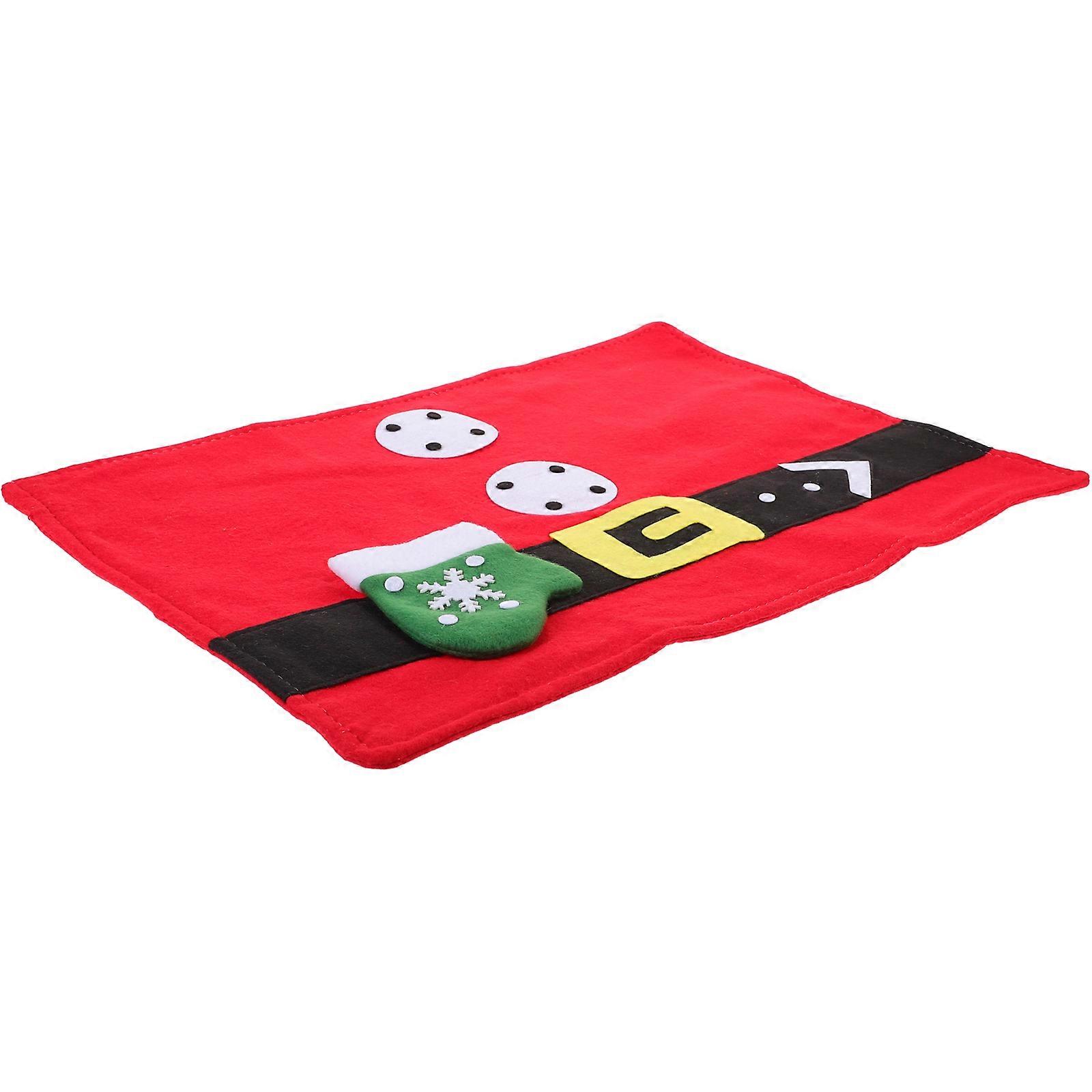 Christmas Placemat Creative Elf Design Table Mat for Table Protection