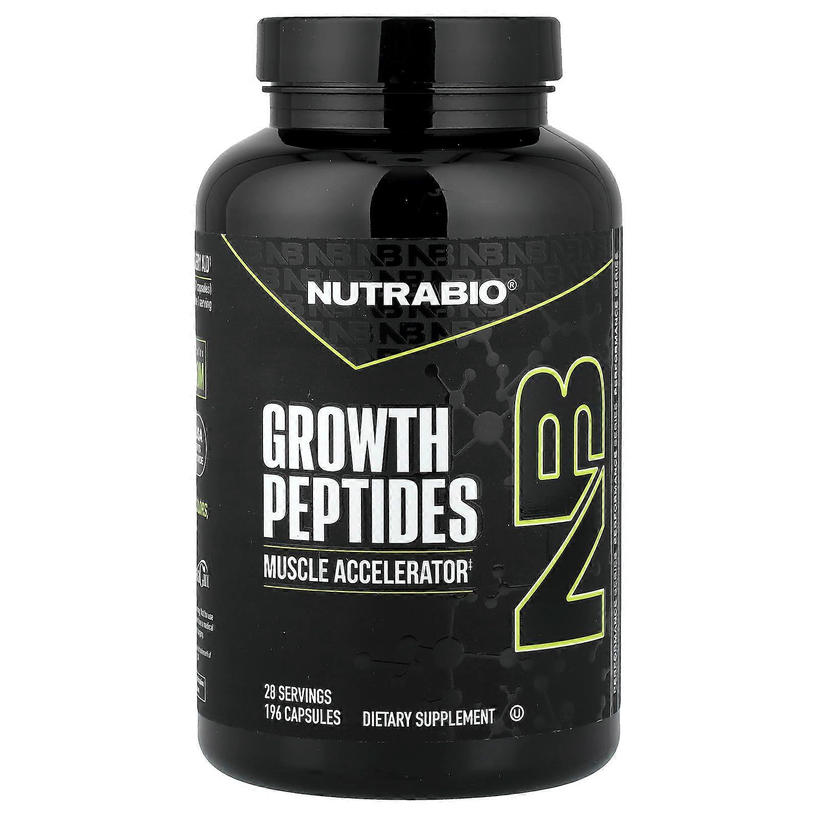 NutraBio, Groeipeptiden, 196 capsules