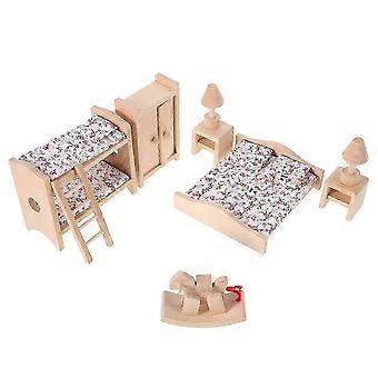 Conjunto de Miniaturas de Móveis para Quarto de Boneca Infantil - 1 Conjunto de Acessórios para Brincar de Faz-Tudo