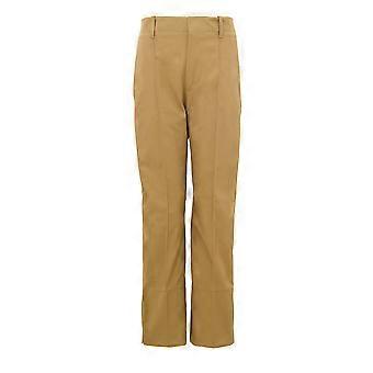 Bottega Veneta Beige Twill High-waist Tailored Trousers