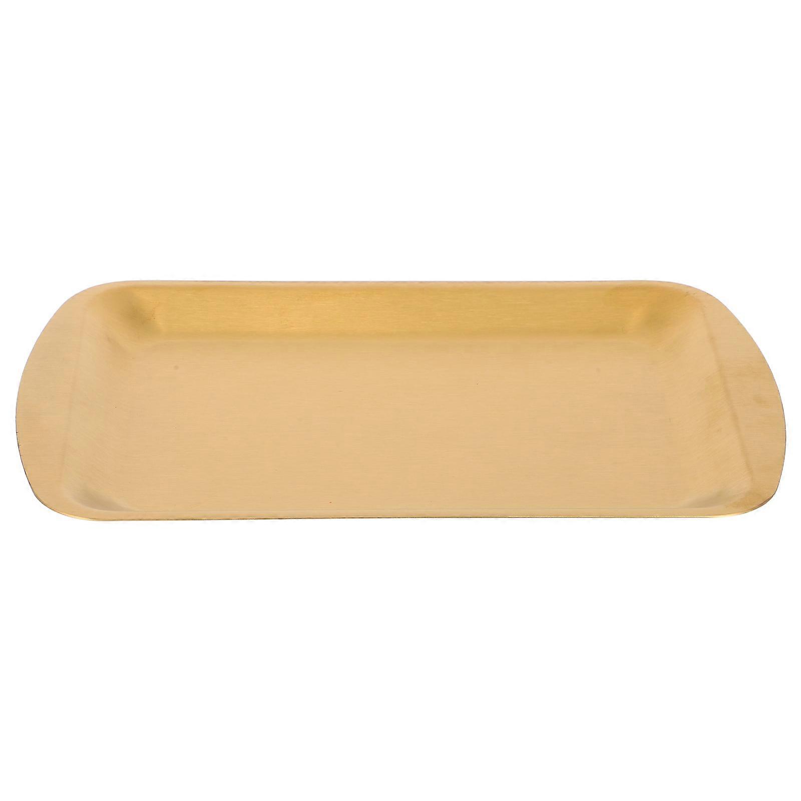 Silver Rectangular Stainless Steel Food Tray for Bbq 3Pcs Serving