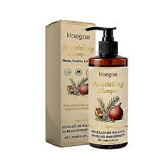 Hoegoa multi-effect nourishing shampoo - gentle cleansing, smooth, shiny, strengthens hair, comfortable scalp shampoo for for daily skin care daily ca