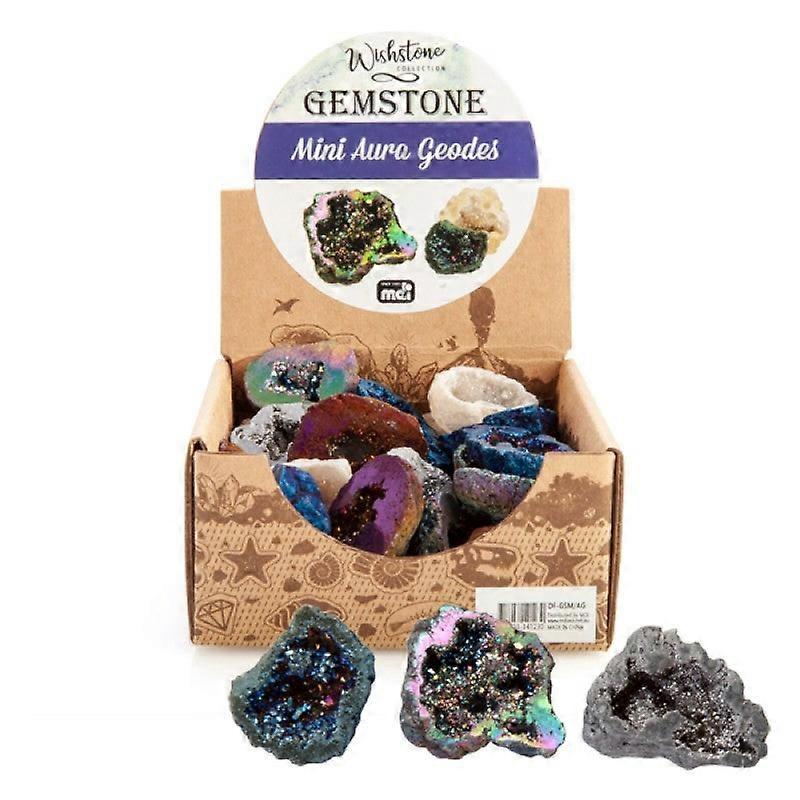 Gemstone Mini Aura Geode (Sent At Random) Aquariums