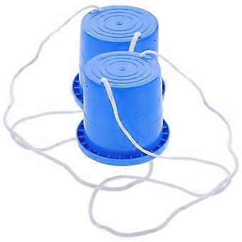1 Paar Stelzenspielzeug Sensorisches Training Stelzenausrüstung Kinder Kinder Outdoor-Spiele Früherziehung Gleichgewichtsfähigkeit Entwicklungsspielzeug (Blau)