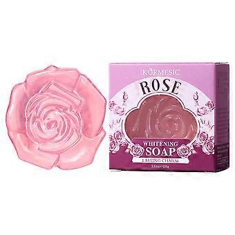 Rose Whitening Soap, Floral Handmade Cleansing Bar for Face & Body