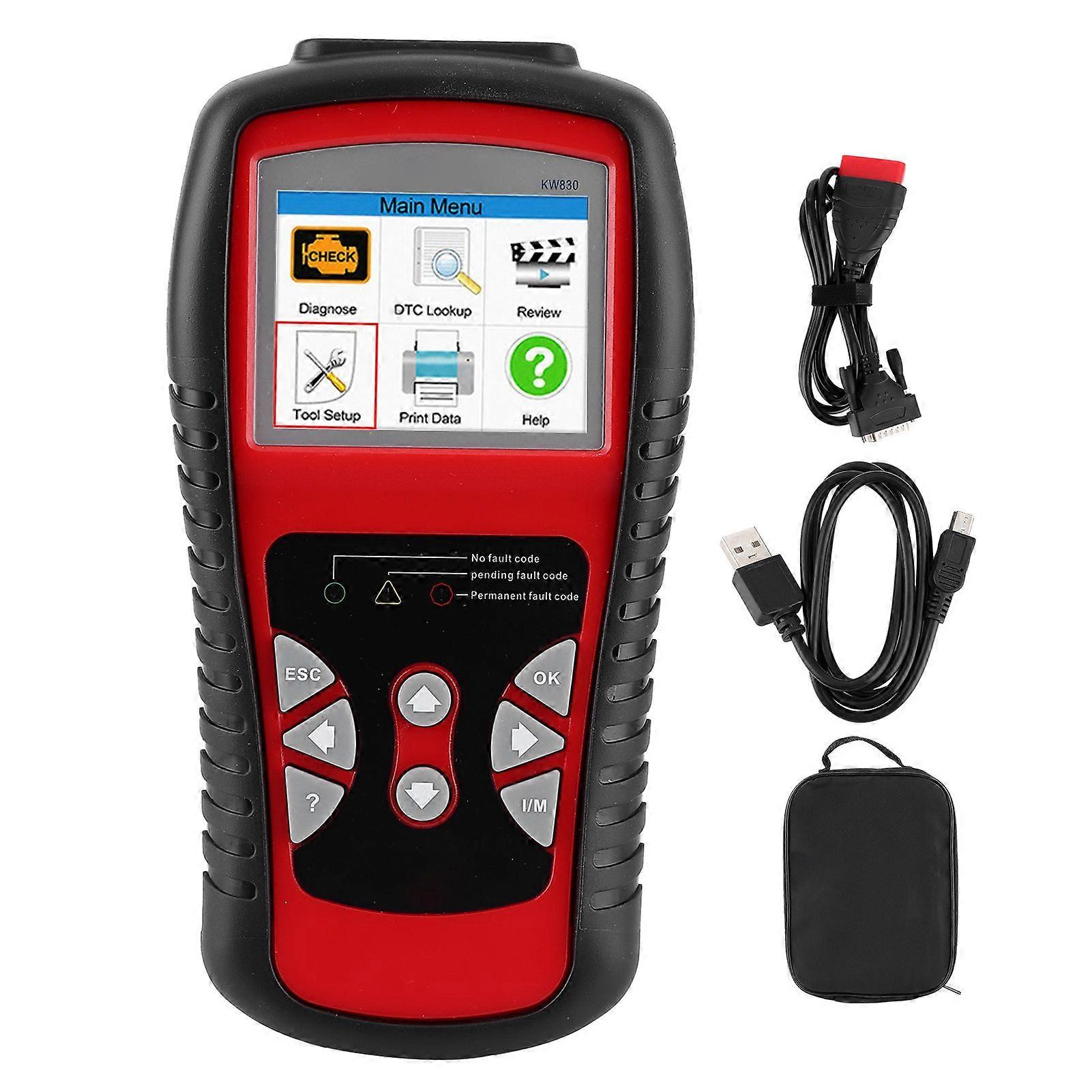Auto OBD2 Code Reader Fault Erase Scanner Engine Diagnostic Instrument Car Test Tool