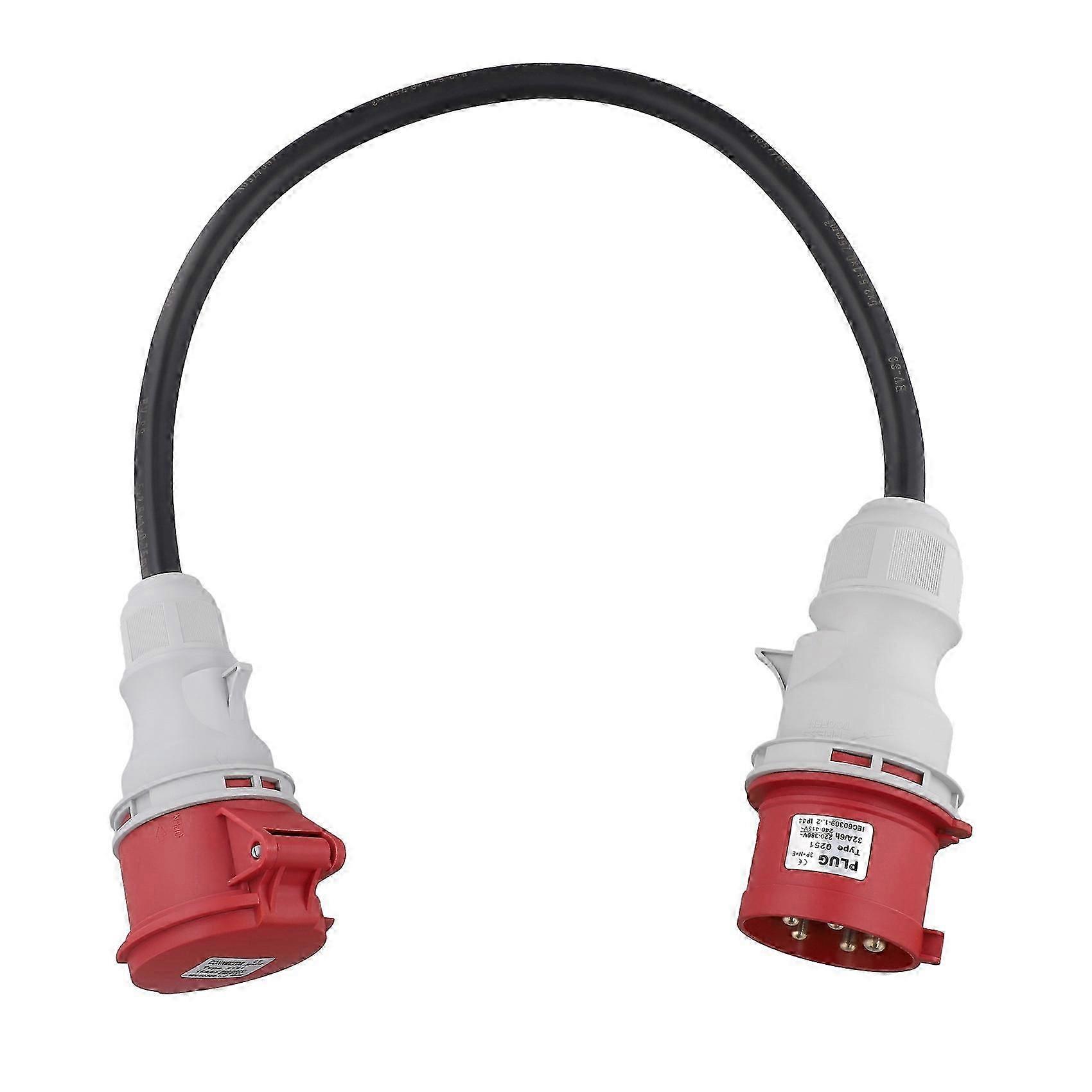 5Pin Adapter Plug 32A to 16A Coupling Socket [3-Phase,400V] Hose Cable High Current Adapter ,Protec