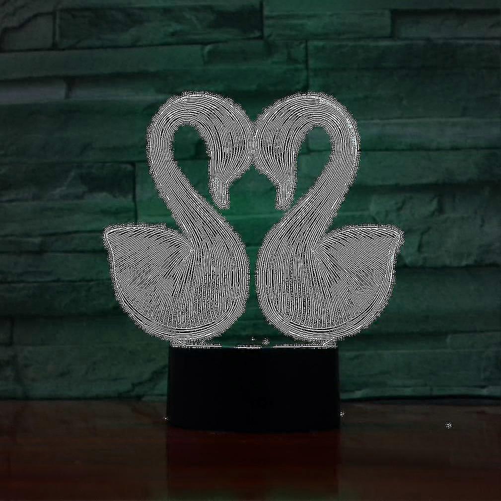 Couple 3d Led Kids Bed Table Lamp