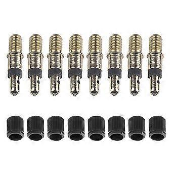 Kaesi 8Pcs/Set Valve Core Leak-Proof Easy Installation Long Service Life Universal Tubeless Presta Valve Cores for Bike Inner Tube
